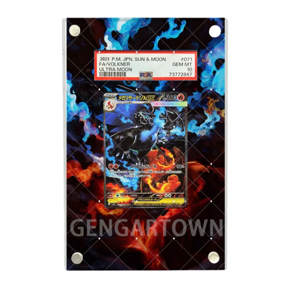 For Anime Pokemon Ptcg Lillie Charizard Gardevoir Acerola Venusaur Kangaskhan Acrylic Protective Card Display Case Ornament