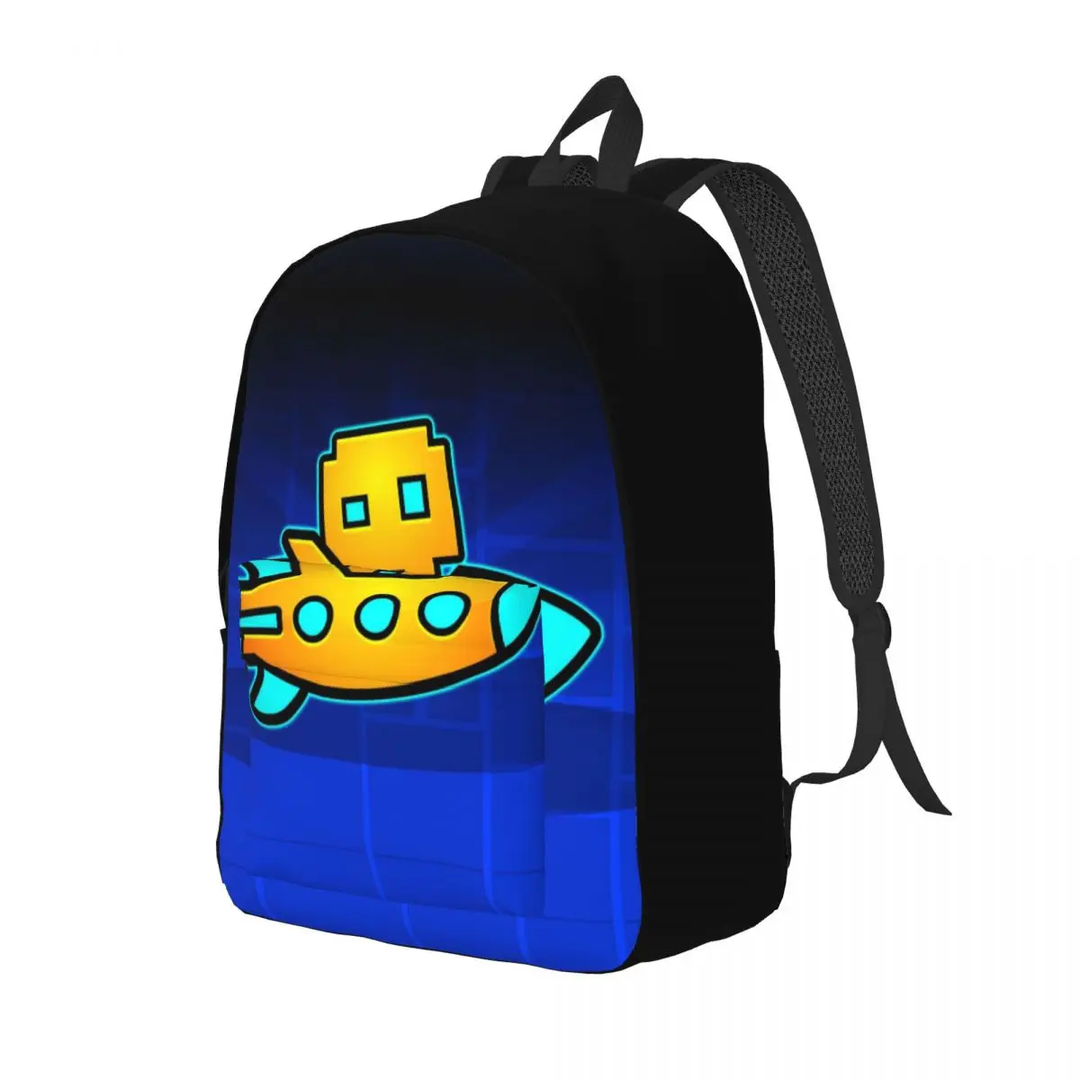 Geometry Dash Video Game Mochila, Pré-escolar Jardim de Infância Escola Estudante Cartoon Book Bags, Boy Girl Kids Daypack Gift