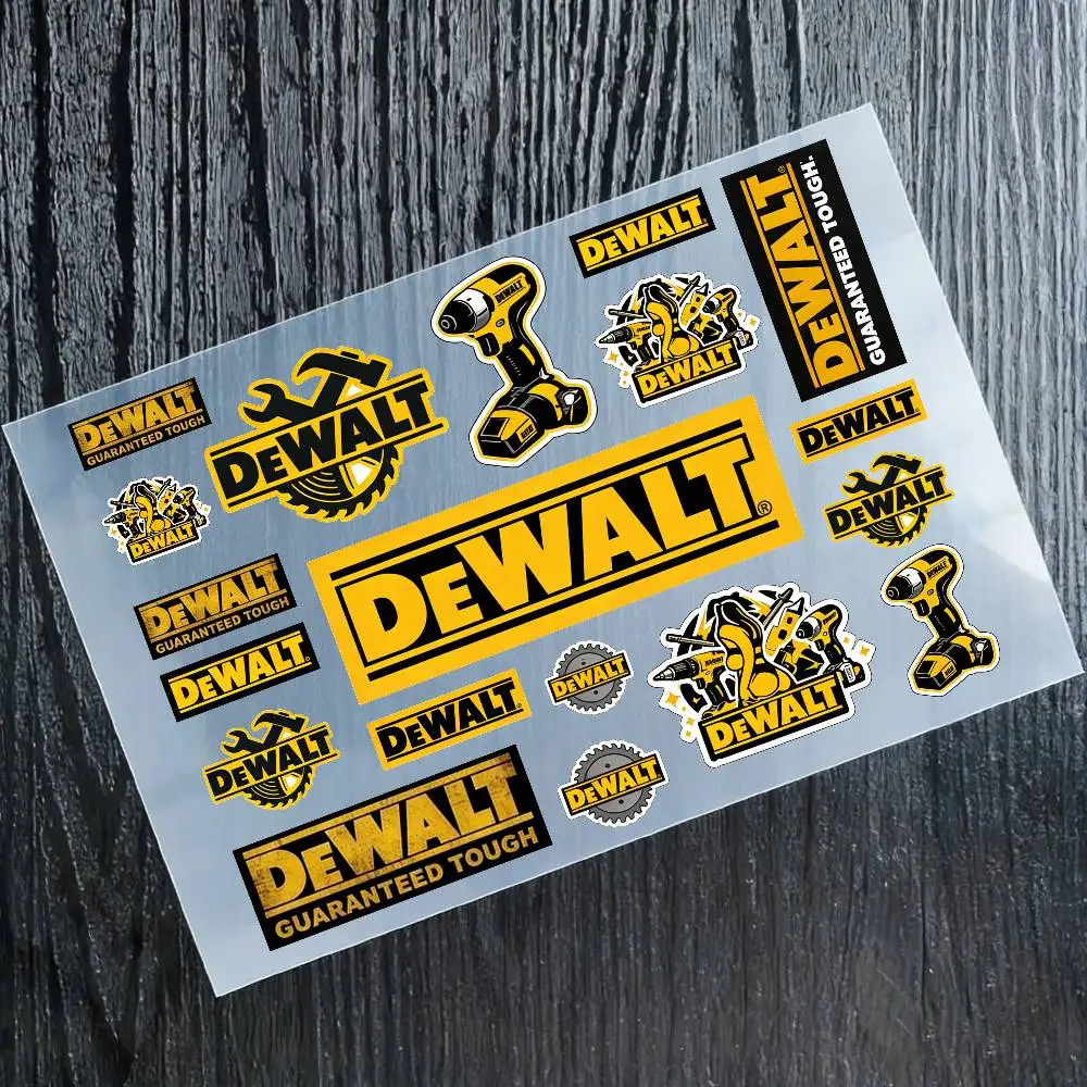 

Светоотражающие наклейки DEWALT для мотоциклов, водонепроницаемые виниловые наклейки для мотоциклетных шлемов, топливных баков и велосипедов