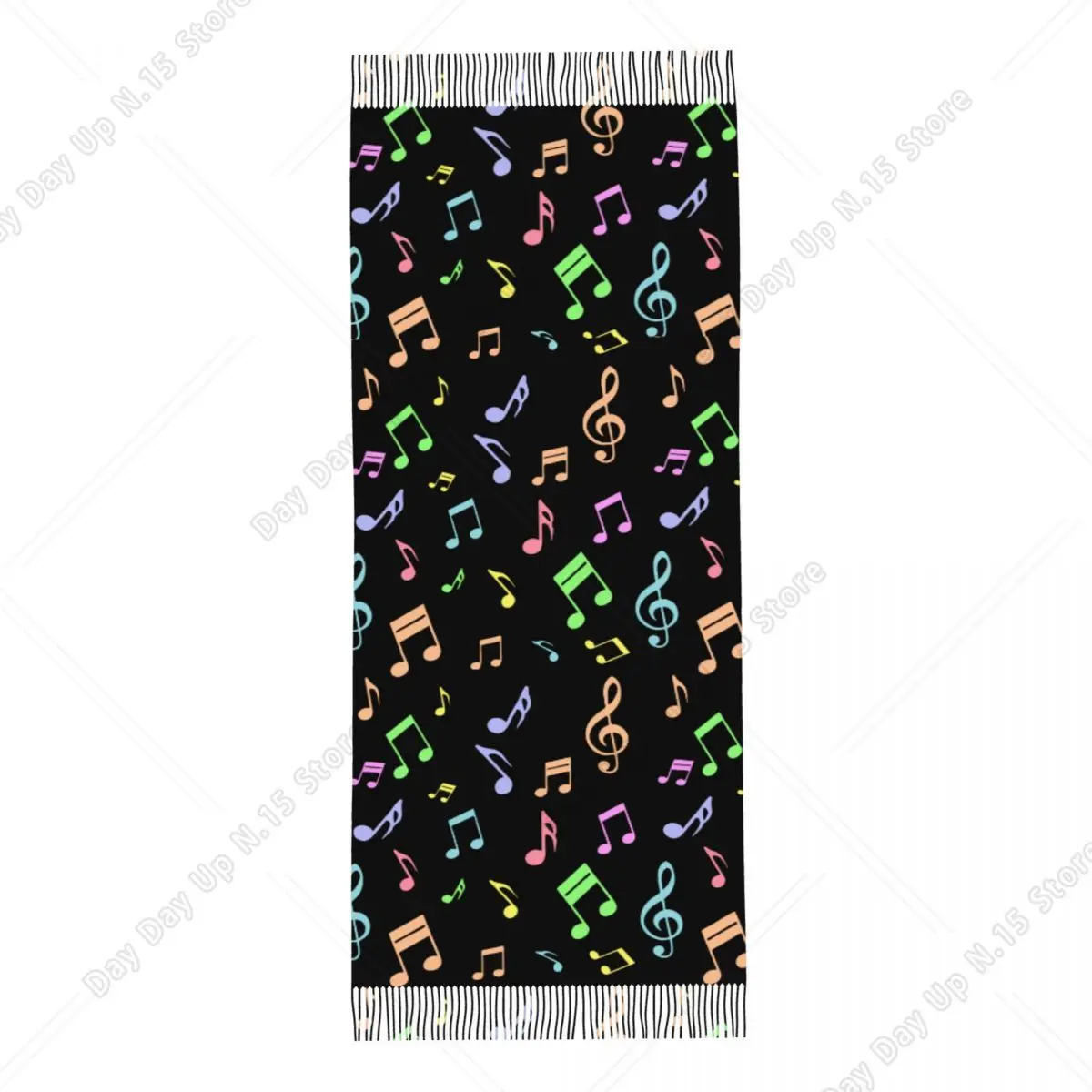 Cute And Colorful Music Notes - đánh giá và giá Pashmina Wrap Large