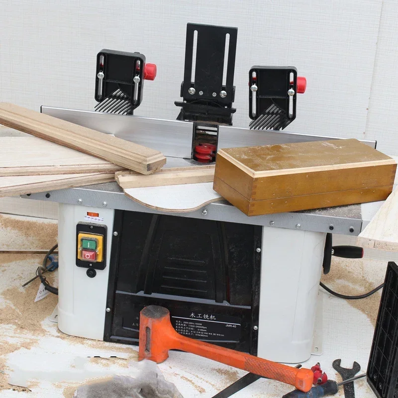 Nueva máquina biseladora de arco de LargeR-40, fresadora de madera Vertical, máquina ranuradora para carpintería, máquina cortadora, husillo moldeador