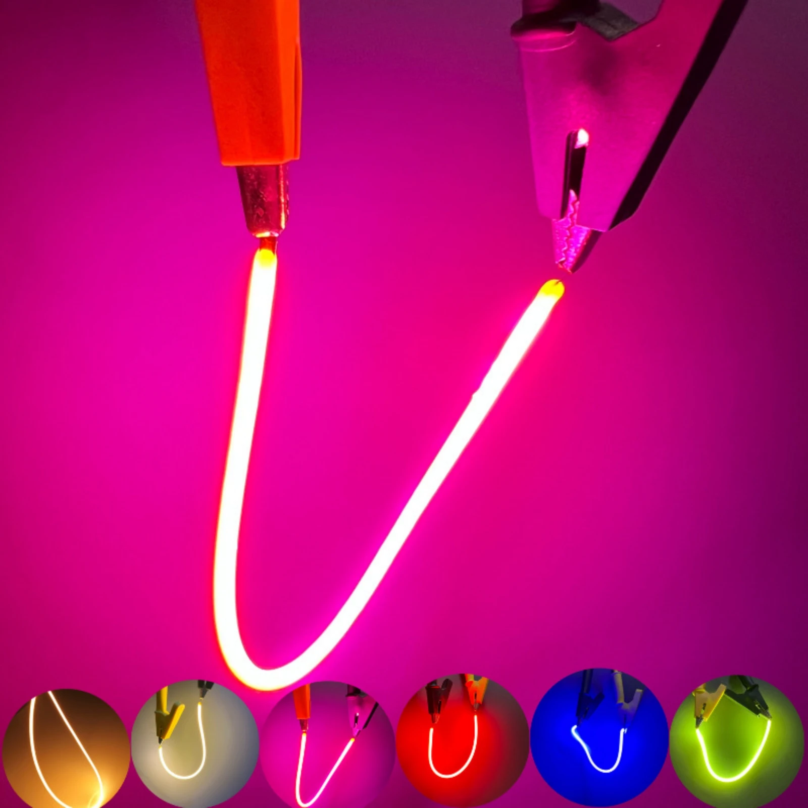 3V 12V 24V Ultra Slim COB LED Flexible Filament Spiral Bulb Filament Retro Edison Bulb Lamp Parts Diode DIY Lighting Strip Decor