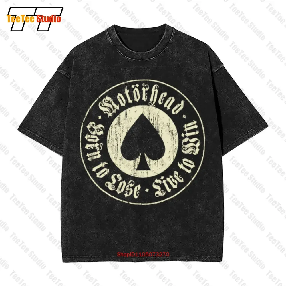 Moterhead Born To Lose Live To Sin Ace Of Spades Men'S Clothes Cotton  Oversized T-Shirt ECFC