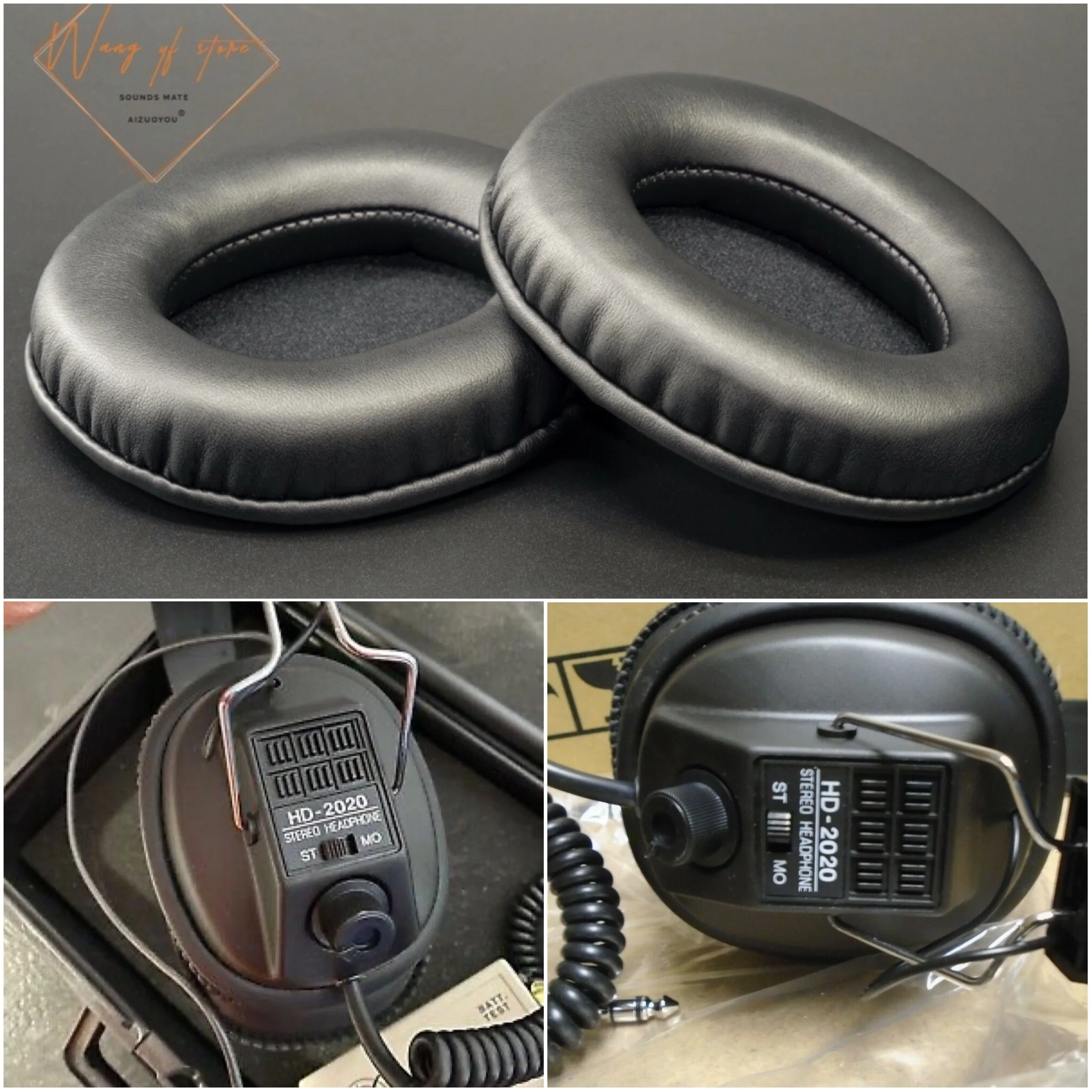 Oval Ellipse Egg Shape Soft Leather Ear Pads Cushion For Unitone HD 2020 Stereo Headphones Perfect Quality, Not Cheap Version