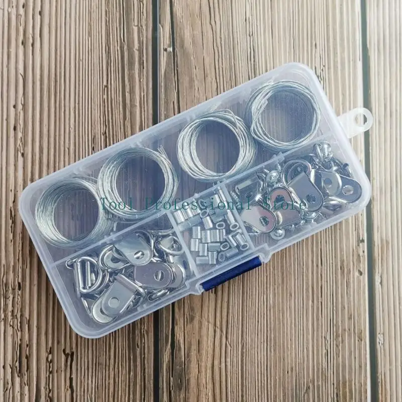 57QF Professional Grade Wire Rope Flexible Wire Rope set 124pcs/set for Displays