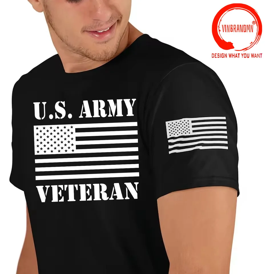 Vintage Classic Cotton Tops US Army Military T Shirt Men United States Army Fashion T-Shirt Trendy Casual Clothes Summer Tshirt