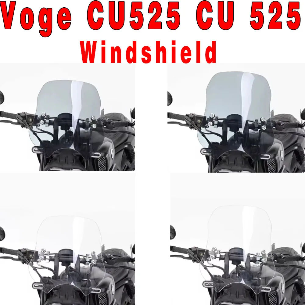 Fit Voge CU525 CU 525 Motorcycle Accessories Windshield Wind Screen Deflector Windshield