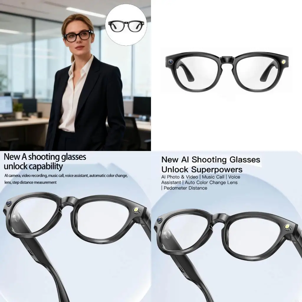 

M6CA AI Powering Eyewears Long Service Clear Display Comfort Wear for Music Play