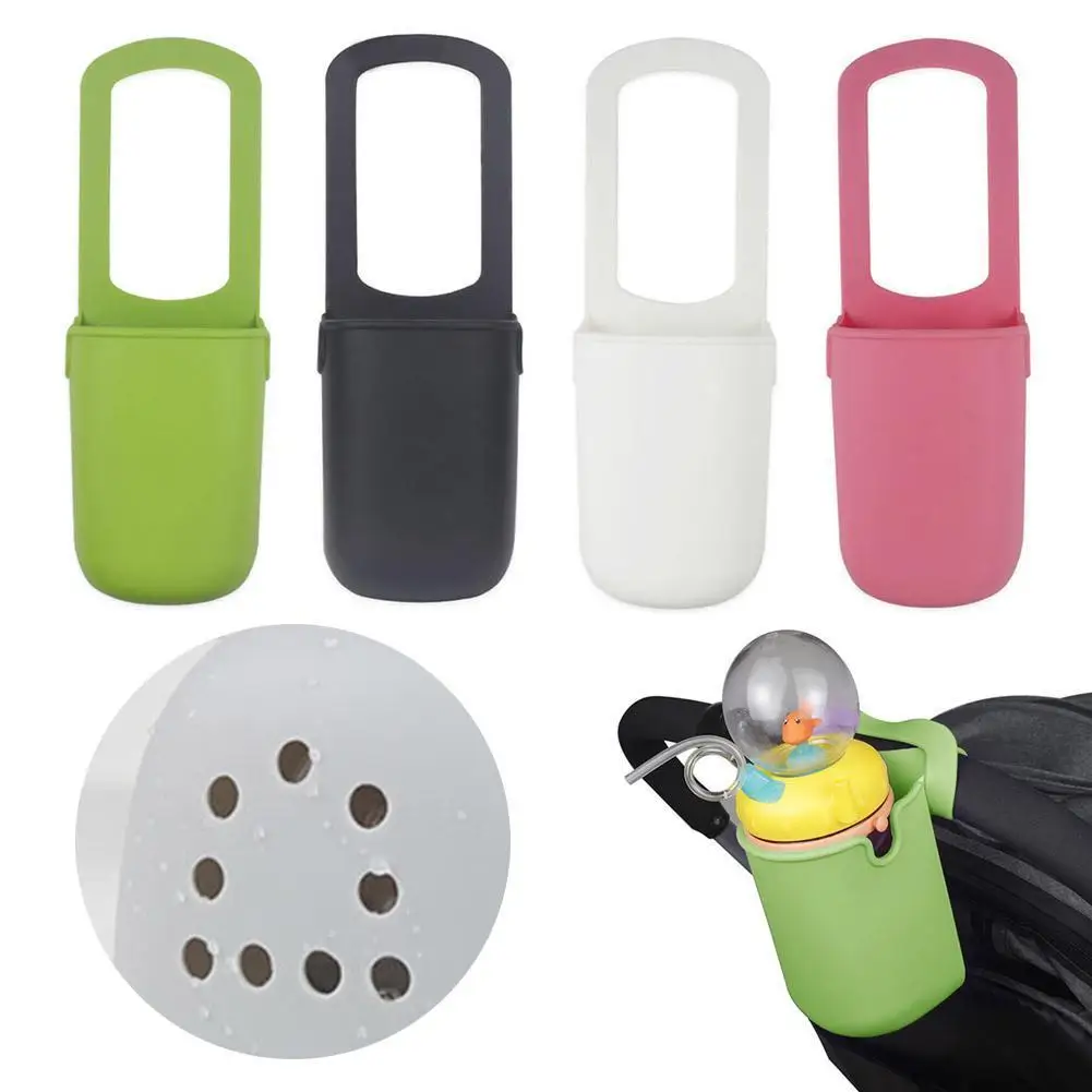 

Stroller Cup Holder Silicone Wheelchair Cup Holder For Baby Stroller Removable Flexible Pram Cart Bottle Holder Holder Univ A3c4