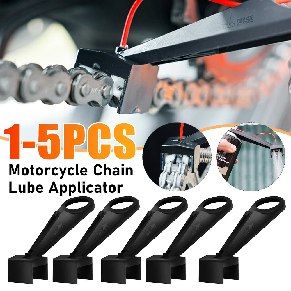 

Motorcycle Chain Lube Oiler Tool Mess-Free Chain Wax Chain Cleaner Attachment Lubricant Straw Holder Positioner Applicator