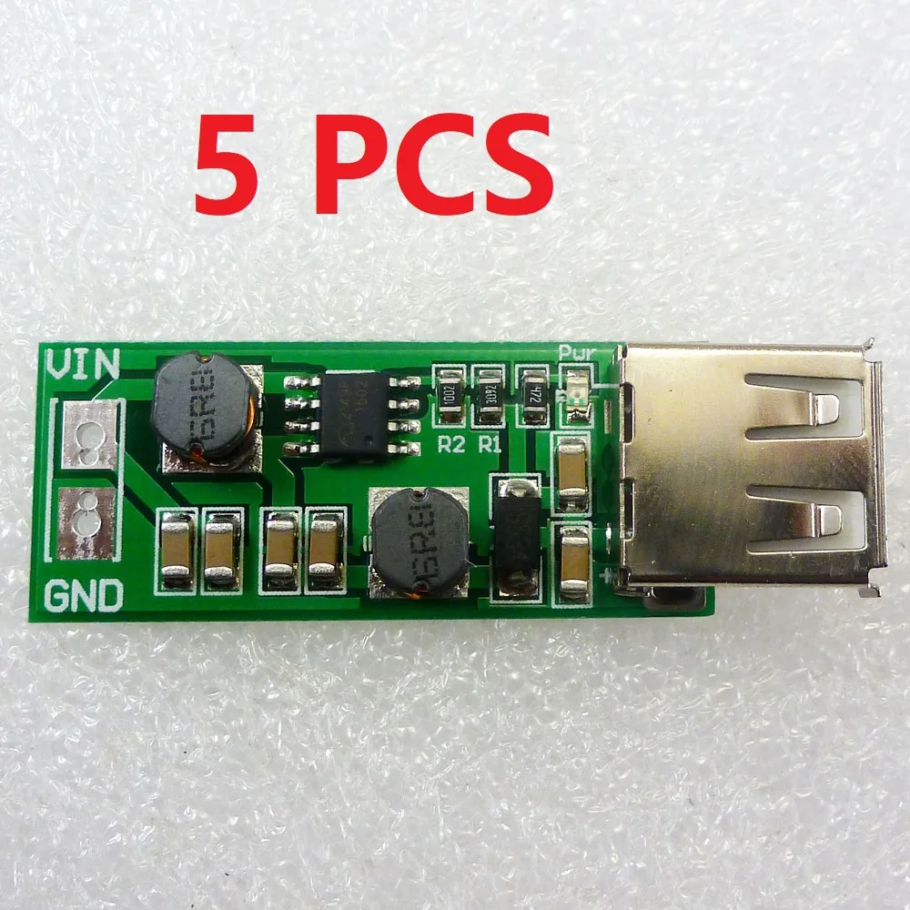 5 PCS DC 3V 3.3V 3.7V 6V To 5V Boost Buck DC-DC Step Up Down Converter Usb Power Supply For  MEGA DUE YUN AVR FPGA CPLD