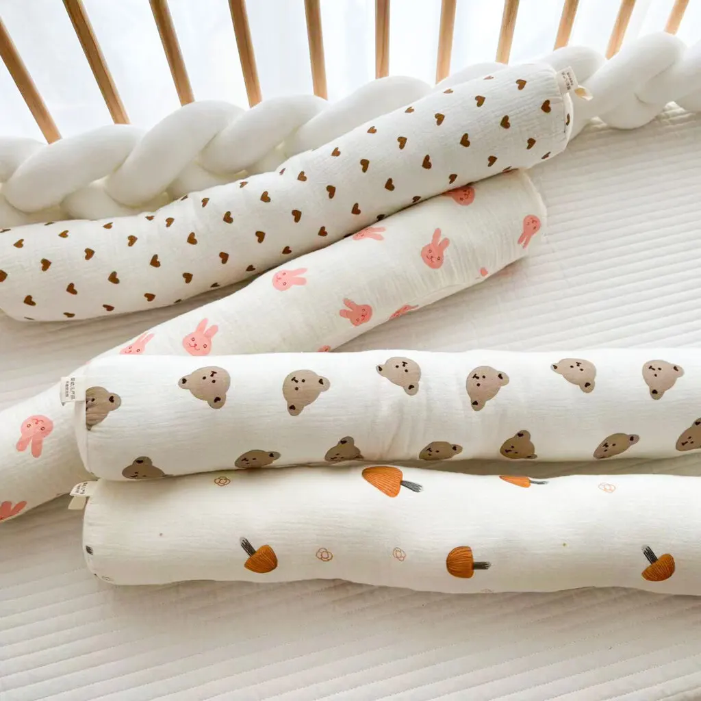 Coussin cylindrique long pour enfants, oreiller de confort pour bébé, oreiller de couchage latéral, petit coussin de dossier pour bébé, oreiller de câlin, protection de lit pour bébé