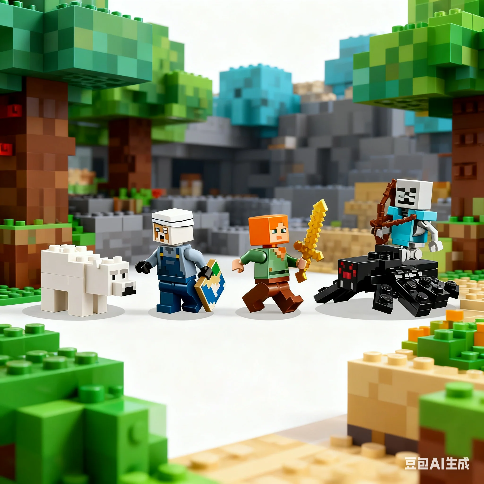 ليجو ماين كرافت 21277 كلاسيك ماين بيك لغز كتل الأولاد والبنات ألعاب ألغاز هدية