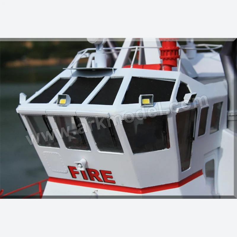 1/35RC Fire Boat Los Angeles 2 Model Civilian Boat High-quality Precision Hand-assembled Boat Model