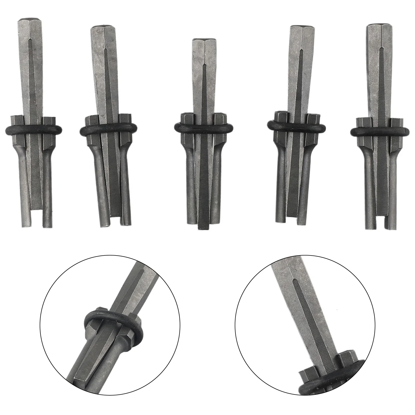 5Pcs Stone Splitting Tool Stone Splitter Metal Plug Wedges Concrete Rock Splitters Hand Tool 14/16/18mm Stone Chopper Chisels