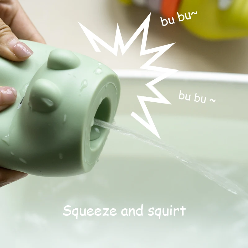 ألعاب حمام الطفل على شكل حيوان لطيف للأولاد والبنات، هدايا الاستحمام، لعبة الضغط على الماء، وقت الاستحمام للأطفال الصغار، ألعاب السباحة الممتعة للأطفال #4