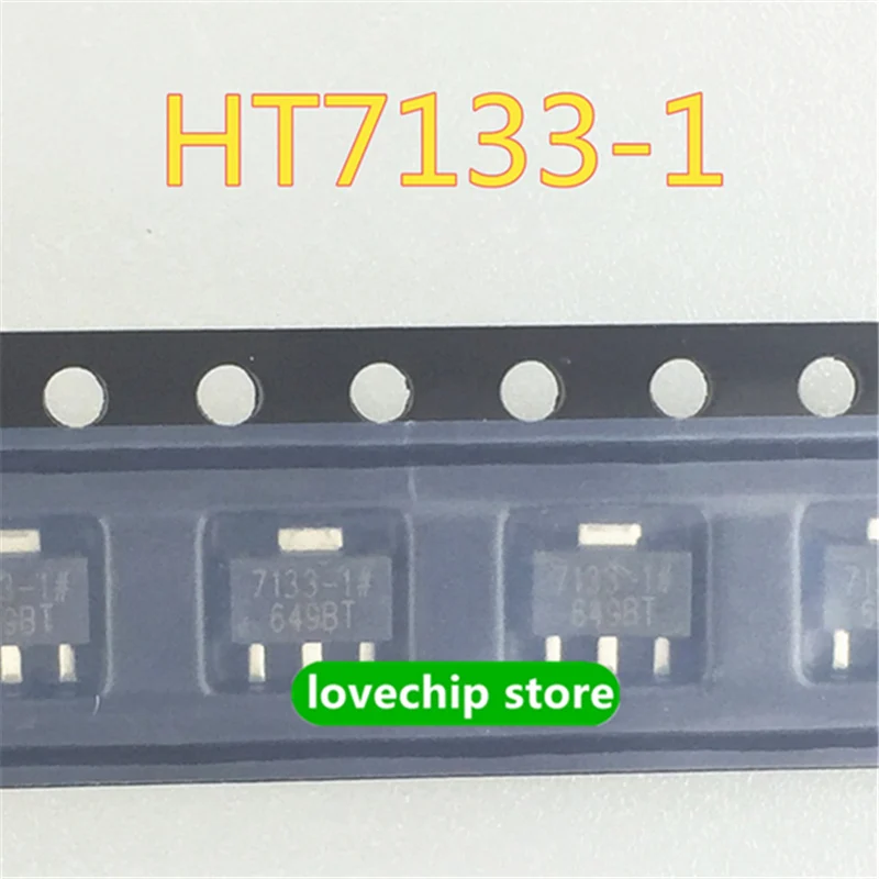 5pcs Brand new Original  HT7133-1 7133-1  7133 SOT89 SMD three-terminal voltage regulator SOT-89