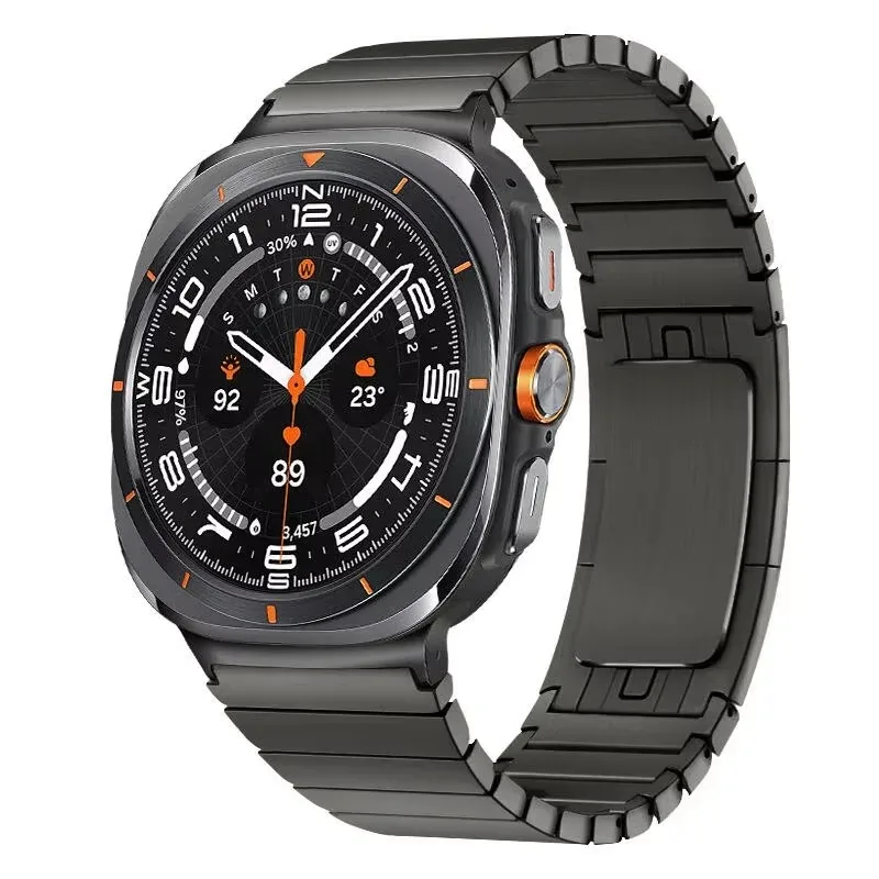 Edelstahl-Gliederarmband für Samsung Galaxy Watch Ultra 47MM Armband Uhrenarmband für Galaxy Watch 2025 Ultra Zubehör