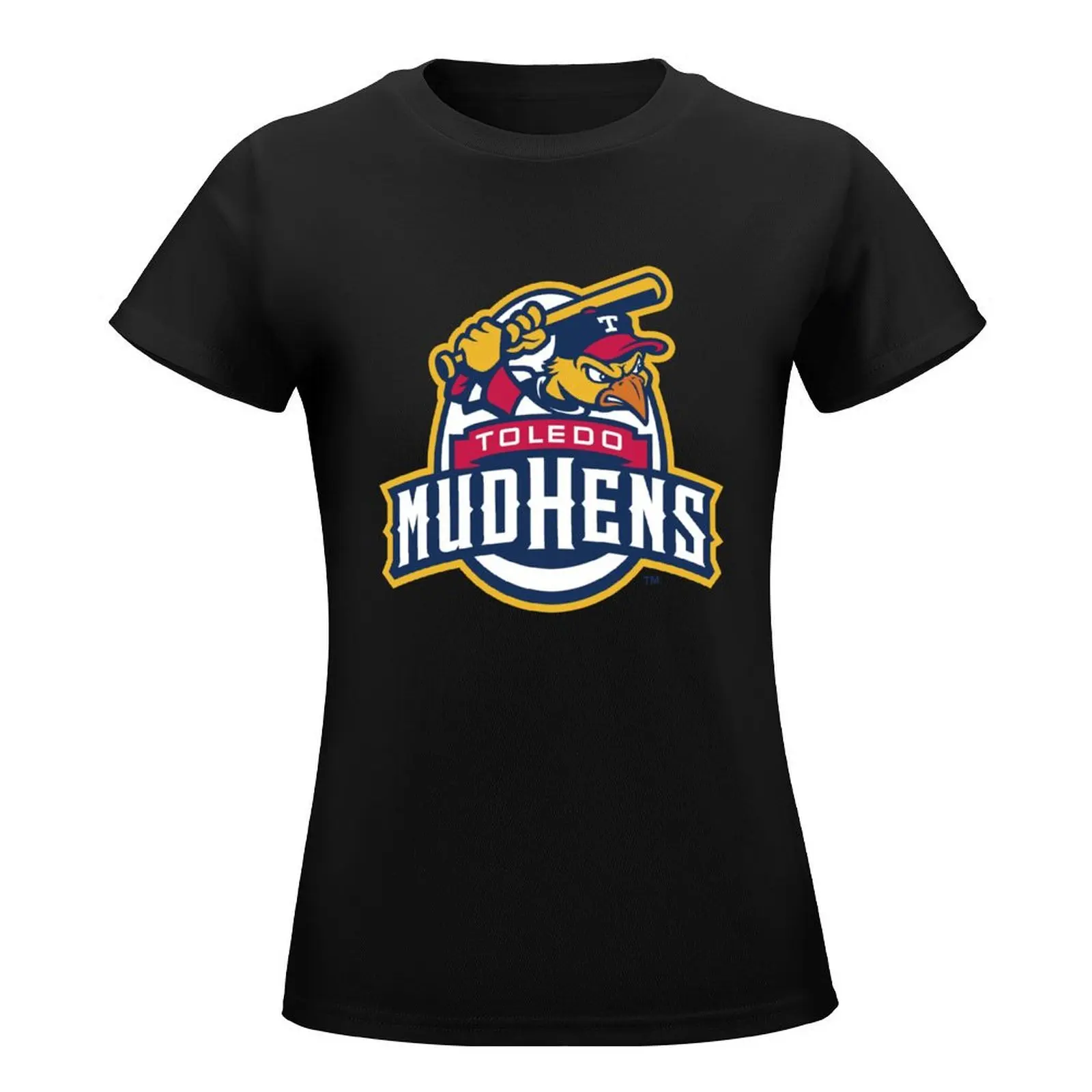 Camiseta con logotipo de Toledo of Mud at Hens para mujer, camisetas gráficas, camisetas gráficas, camisetas de manga corta, ropa de verano