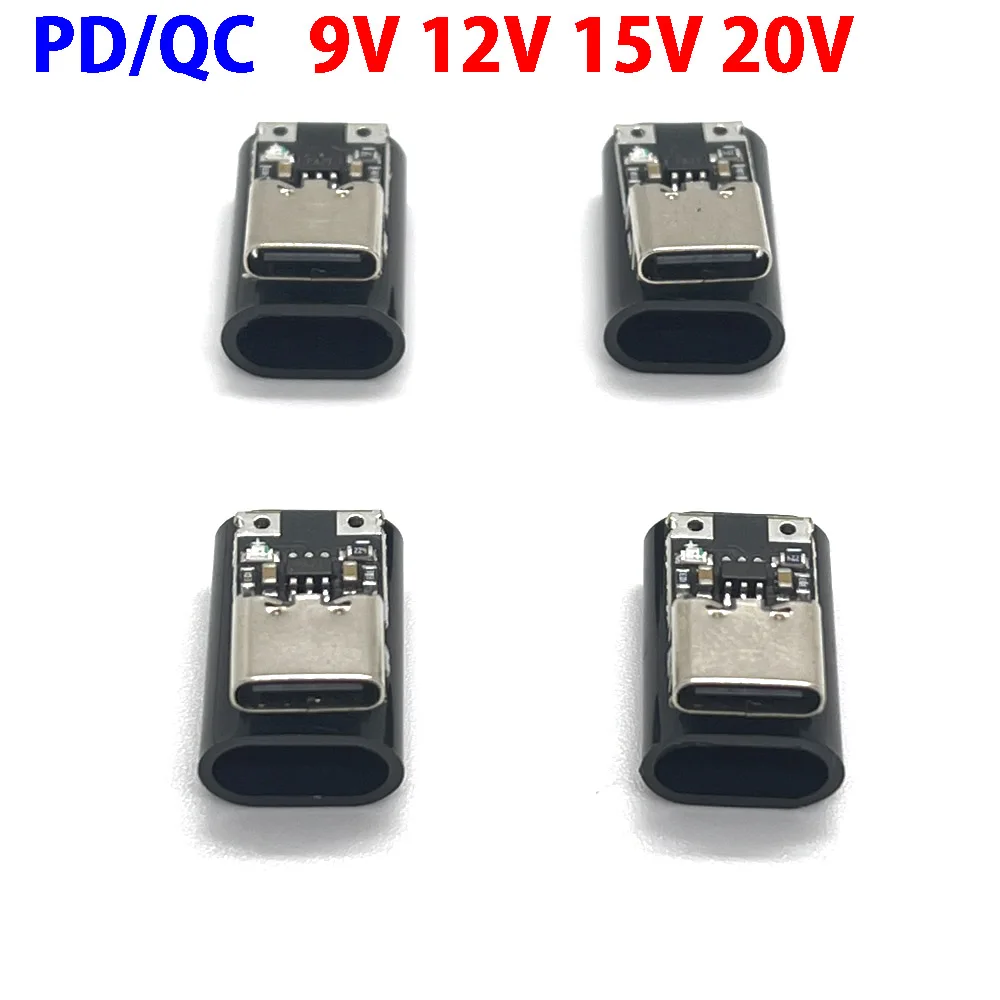 

PD 2 3.0 LDE Fast Charge PD/QC PD decoy module 9V 12V 15V 20V DC trigger cable USB Type-C Male QC4 charge connector