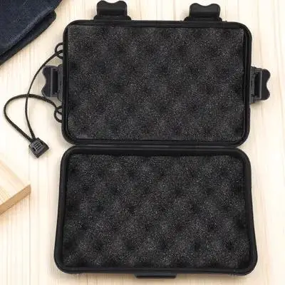 Heavy Duty Waterproof Sealed Watch Travel Case Shockproof Plastic Storage Box with Cushioned Foam Interior for Men Outdoor