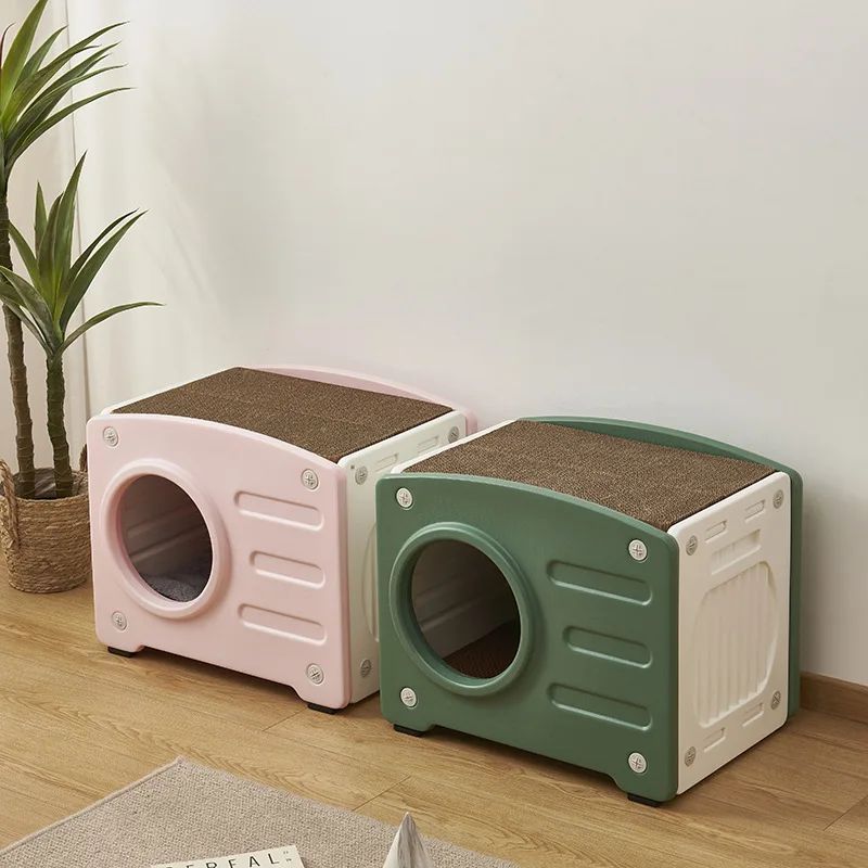 

Four Seasons Universal Household Indoor Dual-purpose Cat Scratch Board Integrated Cat Nest, Pet Nest