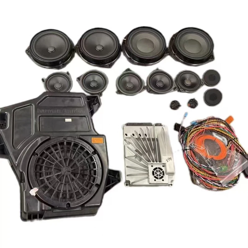ل هارمان كاردون نظام صوت السيارة لمرسيدس GLE GLS W166 W292 تستخدم ABS القرن مضخم الصوت وحدة تحكم مكبر الصوت تصميم المنطق
