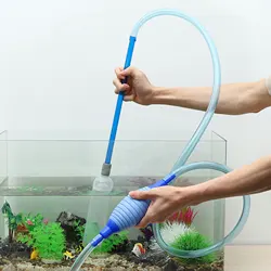 UXCELL Strumenti per il cambio dell'acqua dell'acquario Sifone Pulito Aspirapolvere Pompa Spremere Filtro Pulizia dell'acquario Accessori per la manutenzione