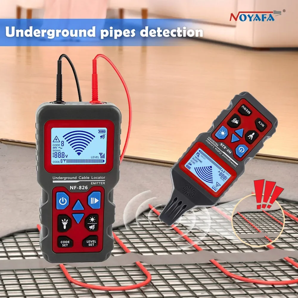 Noyafa NF-826 Wire Tracker Przenośny tester kabli telefonicznych Lokalizator Podziemny wykrywacz ścieżek rurociągowych Profesjonalny wyszukiwarka