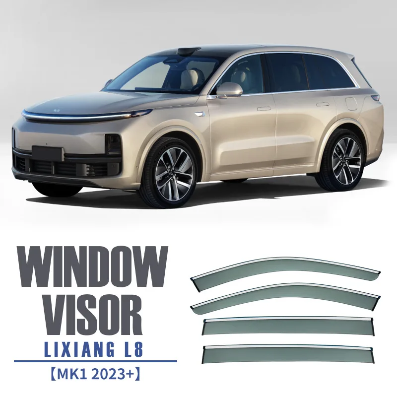 For LI Auto Leading Ideal L8 2023+ Car Window Visor Awning Shelters Windshield Side Window Rain Sun Shade Auto Accessories