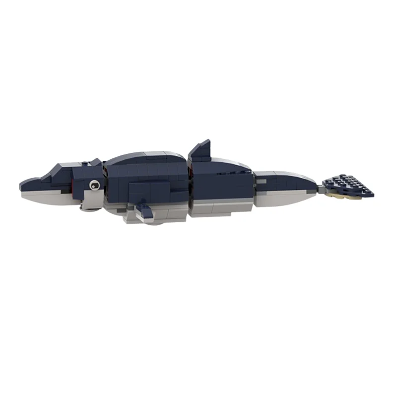 227pcs MOC Creator Creator 3-in-1 Strap-toothed Whale Model Building Blocks Toy Architecture Christmas Gifts Education Brick DIY