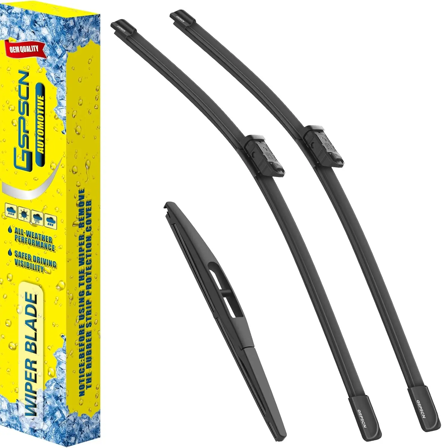 

Wiper Blades Replacement for Honda CR-V 2024-2023 24+19+10 Inches Set of 3 with Top Lock