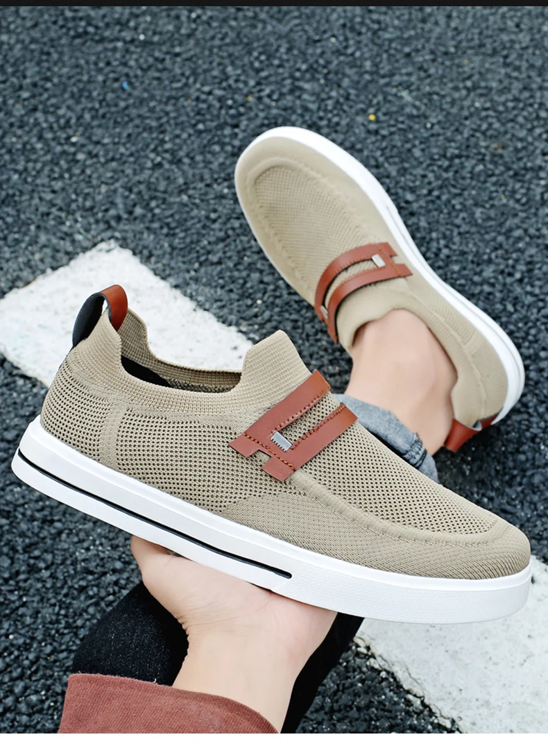 

Breathable Outdoor Walking Sports Driving Men Flat Canvas Large Size New Fashion Men Casual Shoes Lightweight