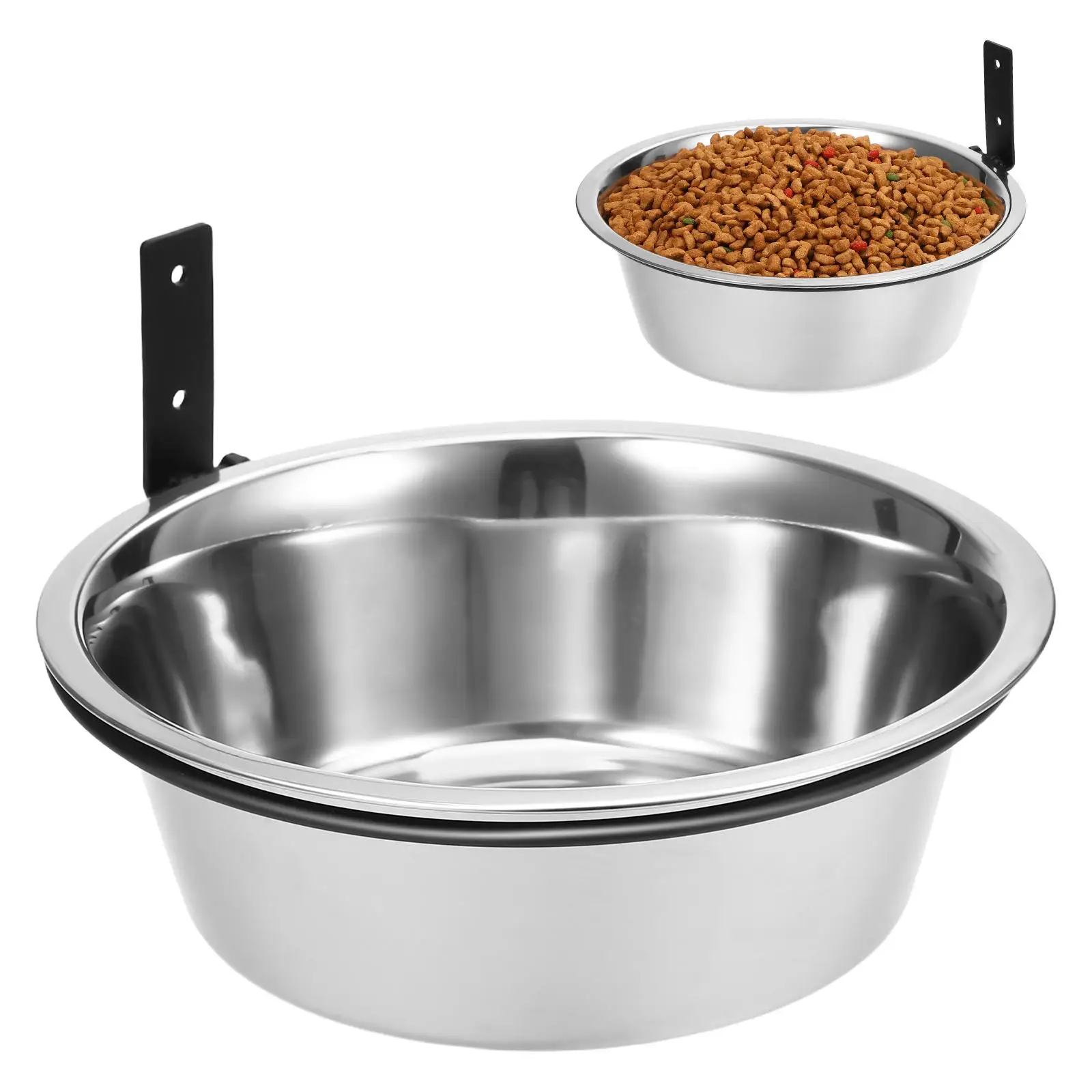 

Elevated Dog 8 Inch Wall Mounted Stainless Steel Pet Feeder Large Dogs Water Elevated Dog Bowls For Medium Dogs Bowl Easy Clean