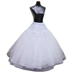 Jupon ivoire 4 couches sans cerceaux, sous-jupe pour robe de bal, robes de mariée, accessoires de mariage Crinoline jupon