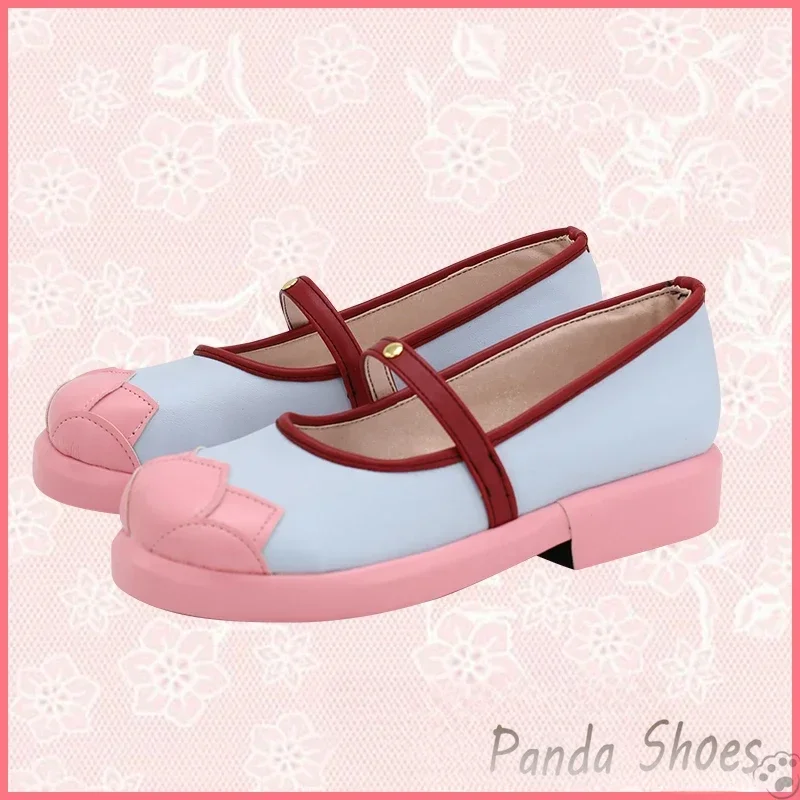 Sakura Pink Chinese Style Boots Cosplay Anime Costume Prop Shoes for Halloween Cardcaptor Sakura Kinomoto Sakura Cosplay Shoes