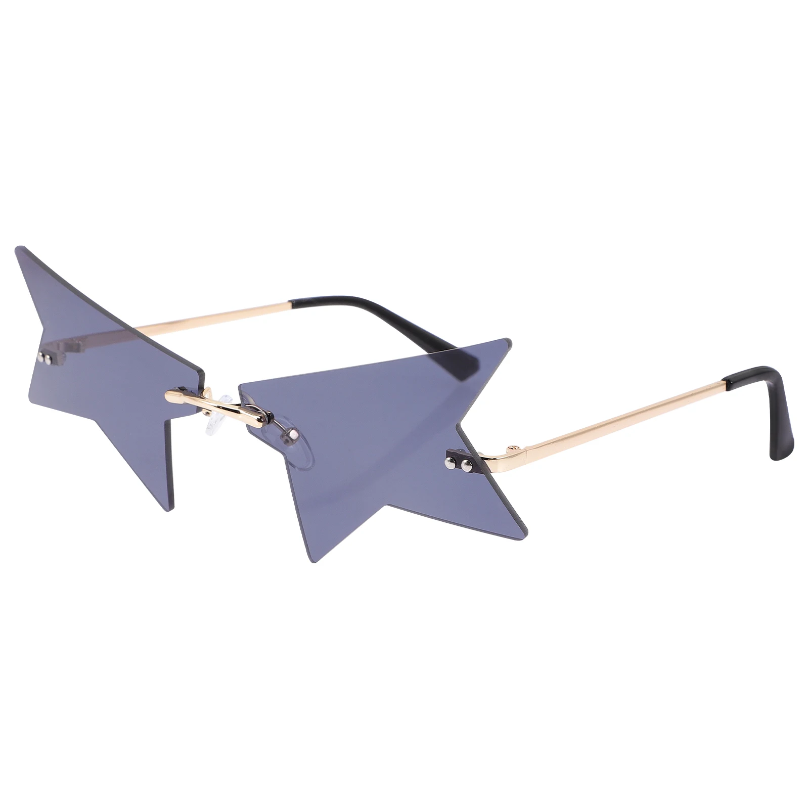 

Creative Frameless Sunglasses Party Glasses Prop Rimless Eyeglasses Fashion Costume Accessory Alloy Material Holiday Street