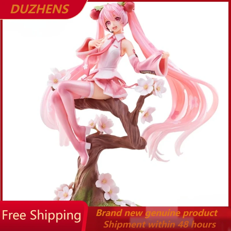 

In stock Genuine MIKU sakura spirit VER.24cm PVC Action Figure Anime Figure Model Toys Figure Collection Doll Gift