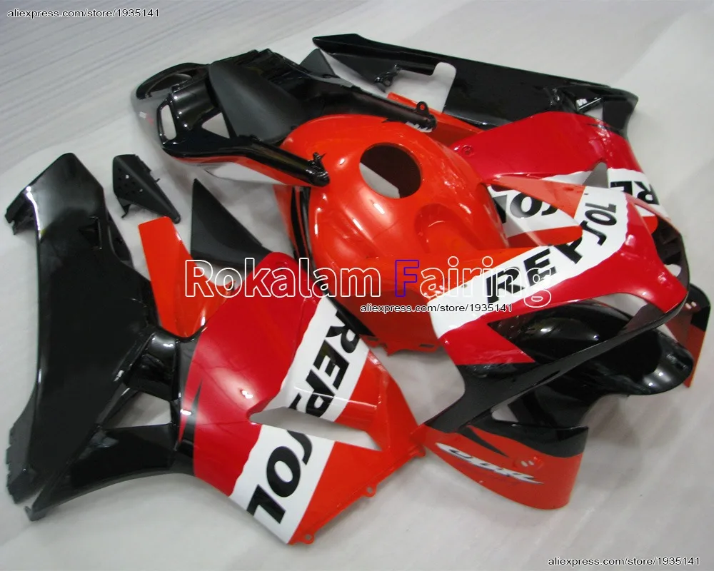 

Кузов мотоцикла для Honda CBR600RR 2003 2004 03 04 CBR 600 RR F5 ABS, красный, черный, белый, обтекатель мотоцикла (литье под давлением)