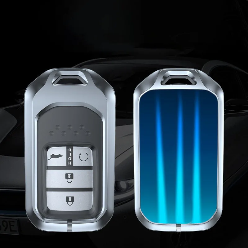 New Zinc Alloy Car Remote Key Case Cover Shell Fob For Honda Vezel City Civic Jazz BRV BR-V HRV Protector Holder Accessories