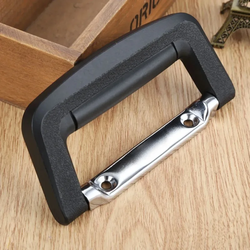 1pc Black Case Handle Toolbox Cabinet Pull Flight Luggage Knob Air Bag Guitar Suitcase Trolley Briefcase