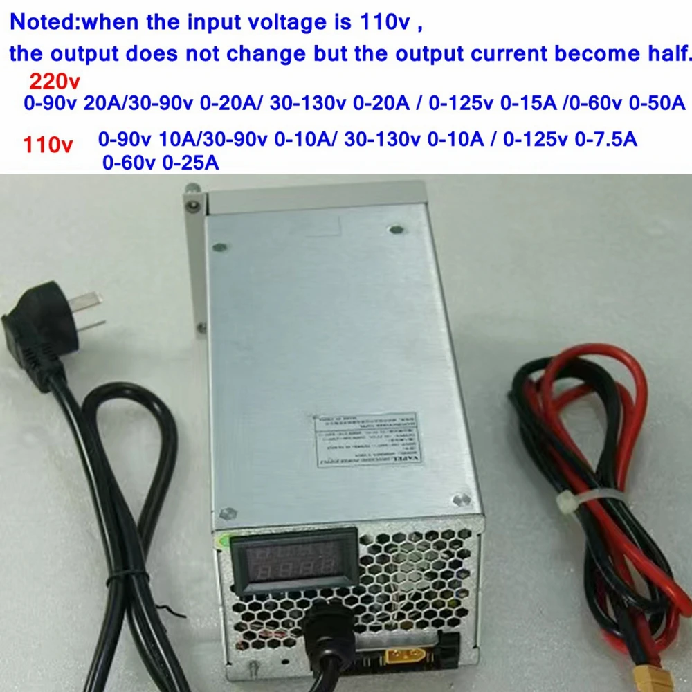 0-60V 0-50A Adjustable Power Supply charger CC CV 30v 90v 0-30A 72V 48V 36V 24V 60v 20A 60A 30A 40A 50A 15A 25A Power battis