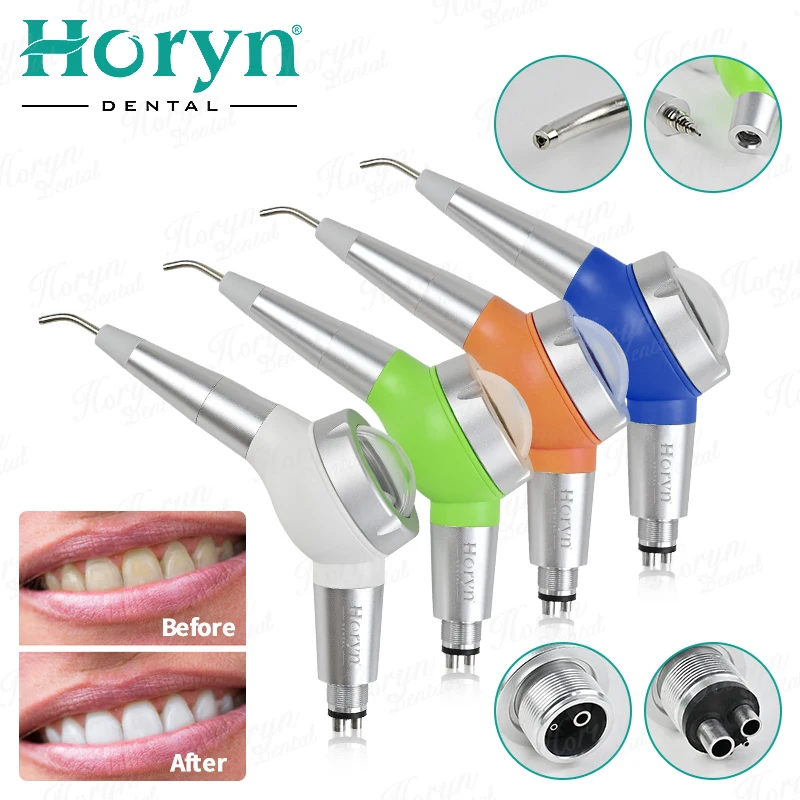 Colorful Dental Air Water Polisher Jet Air Flow Oral hygiene Tooth Cleaning Prophy Polishing gun Dental equipment