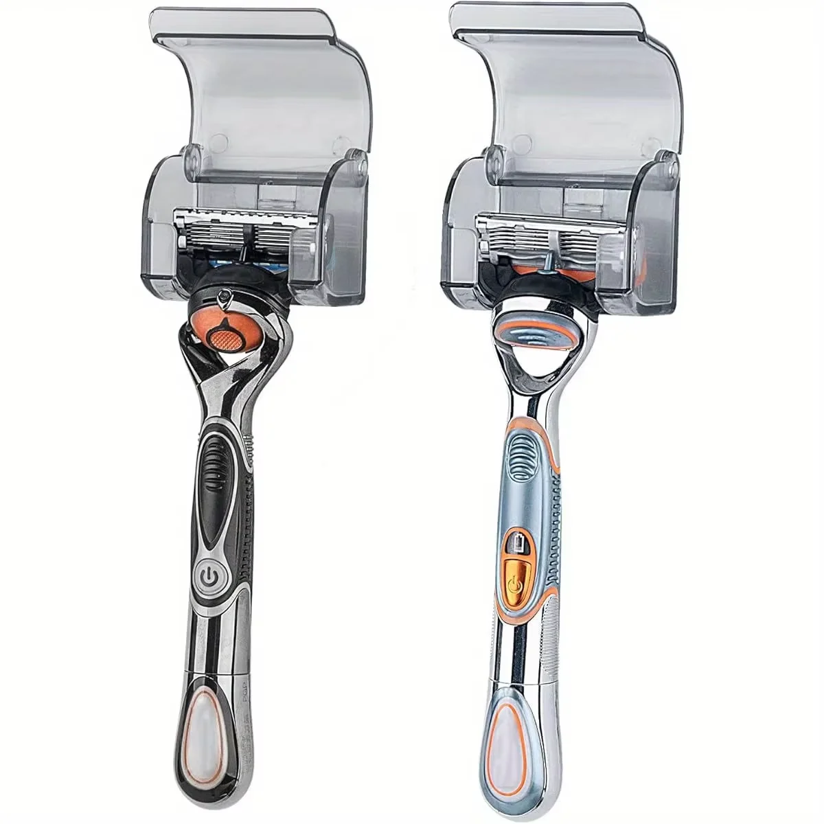 Selbstklebender Rasiererhalter zur Wandmontage, wasserdichter und staubdichter Haken für Dusche, Hakenleiste, Gillette Rasiererhalter.