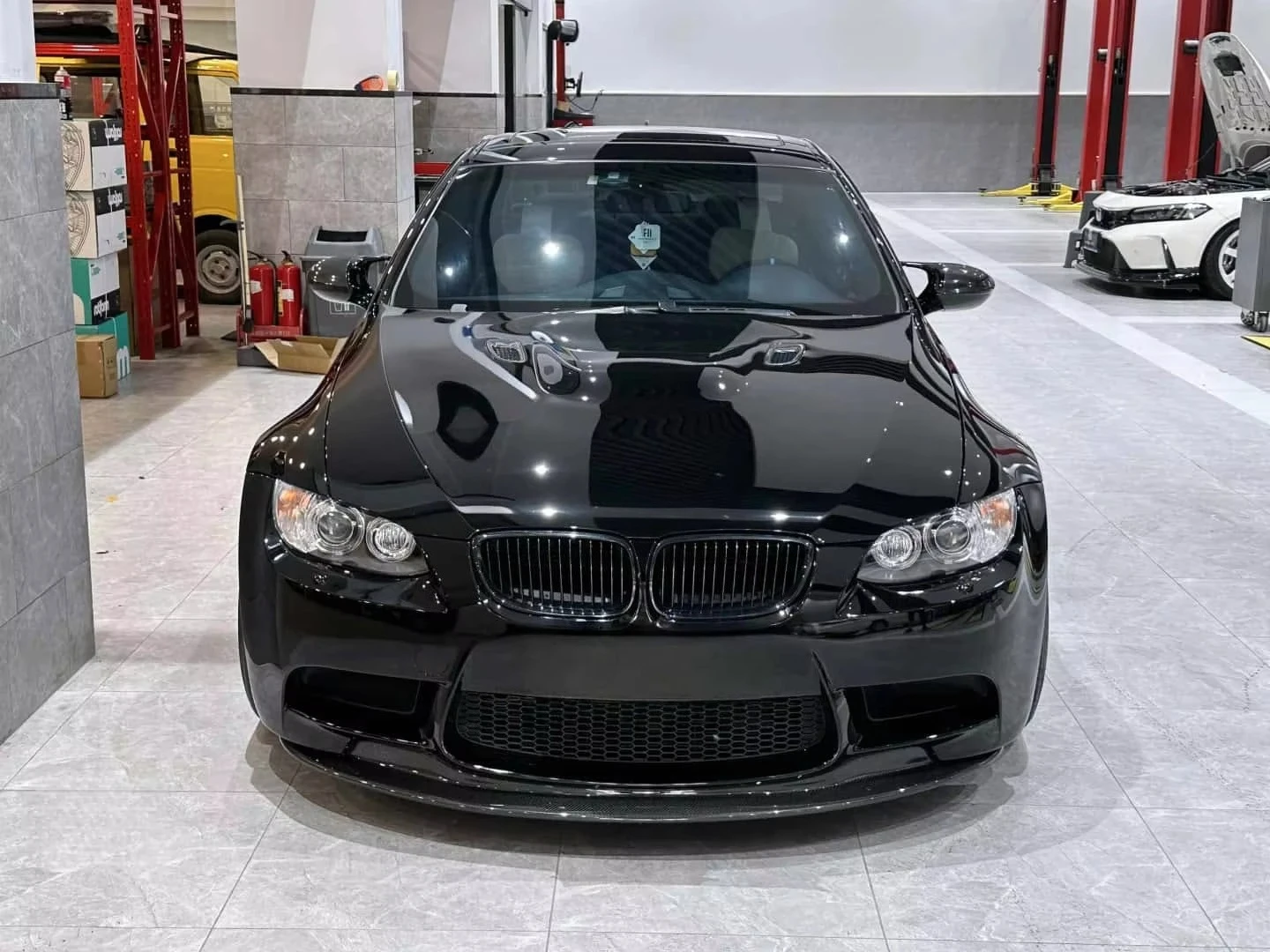 GTS نمط ألياف الكربون الشفة الأمامية ل E90 E92 E93 M3 المصد الأمامي الفاصل سبويلر اكسسوارات السيارات 2008-2012