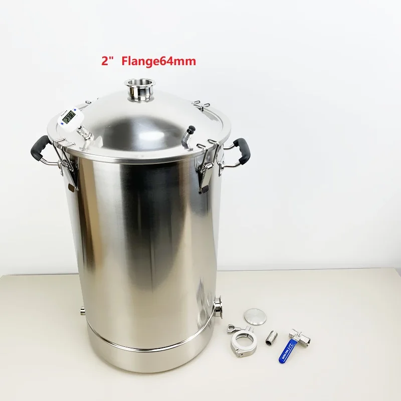 New  55L (14.5GAL) Tank For Distillation Boiler Distillery Tank,Homebrew Tank, Distillery Tank Moonshine Stainless Steel 304