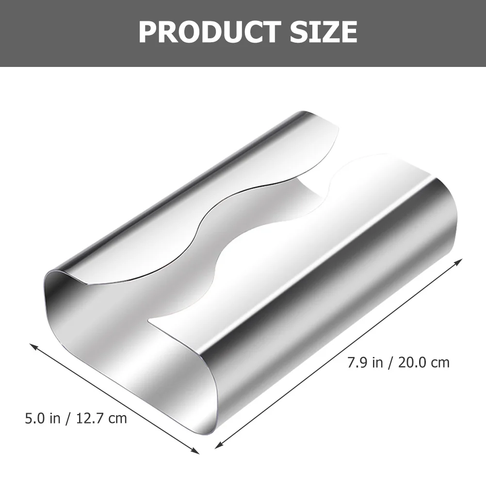 

Stainless Steel Tissue Box Toilet Paper Holder Non Perforated Bathroom Storage Case Metal Tissue Dispenser
