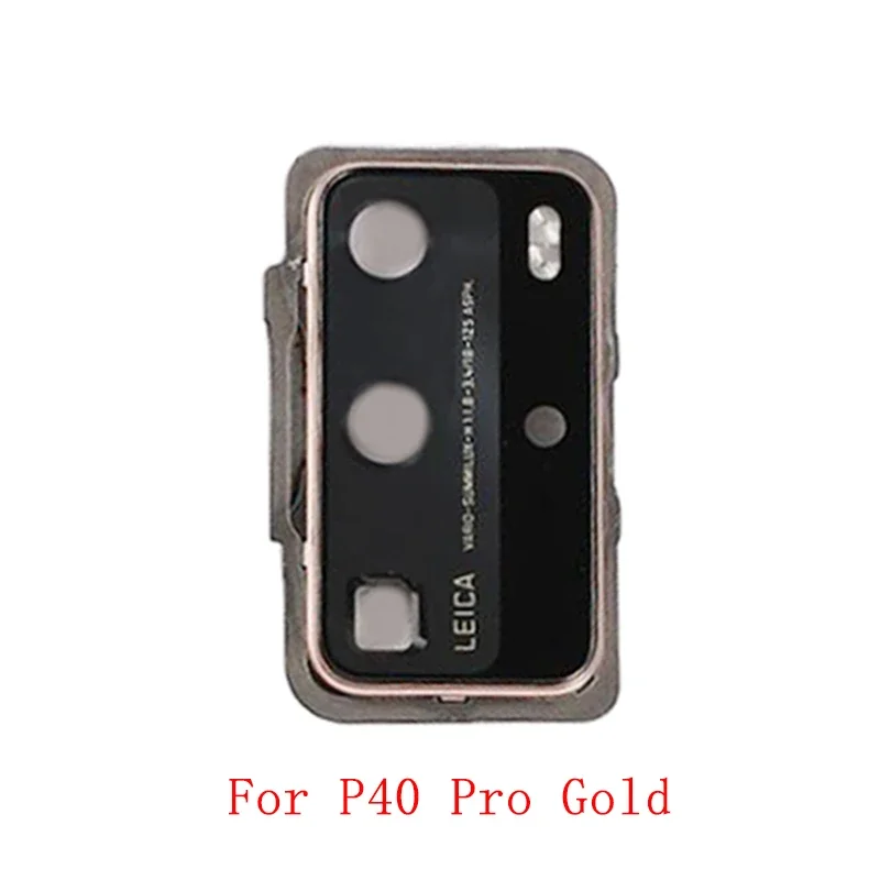 Rear Back Camera Lens Glass with Metal Frame Holder For Huawei P40 Pro Replacement Repair Parts