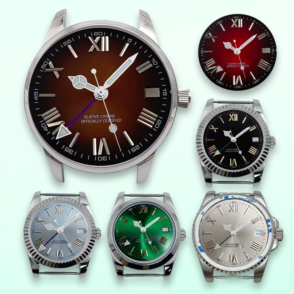 28.5mm S Dial Roman numerals Dial  Fit NH35 Japanese Automatic Movement 28.5MM Sunray Dial NH35 Watch Modification Accessories