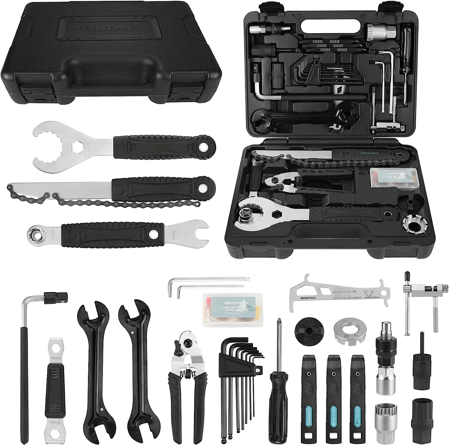 30 Piece Bike Repair Tool Kit, Bicycle Maintenance Tool Set with Storage Case,Bike Accessories for Mountain/Road/Park Bike